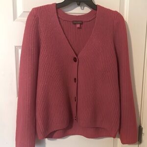 Vince Camuto soft puffy hot pink sweater